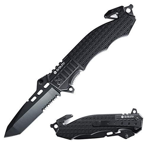 Product Cover Folding Pocket Knife, Multi-Functional Tactical Knife Camping Knife Hunting Knife Stainless Steel 3cr13 Material 3.5'' Blade - Good for Hunting Camping Survival Outdoor and Everyday Carry