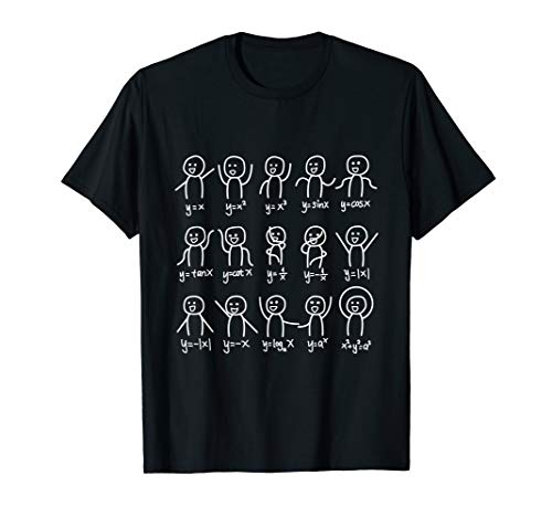 Product Cover Algebra Dance Funny Graph Figures Math Equation T-shirt