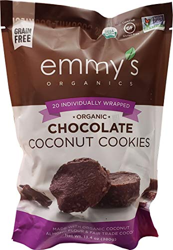 Product Cover Emmy's Organics Chocolate Coconut Cookies, 13.4 oz