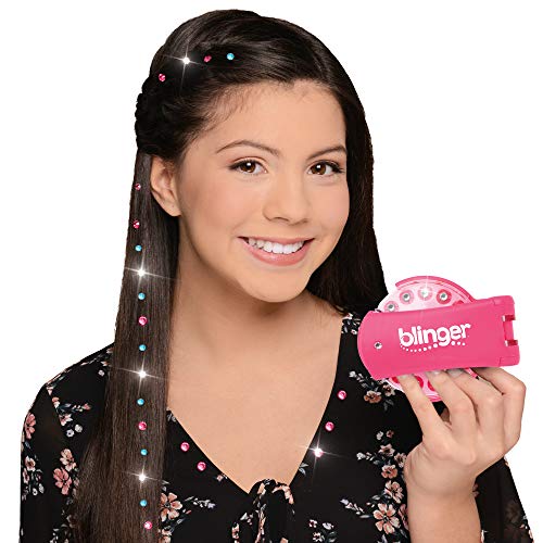 Product Cover Blinger Deluxe Set, Radiance Collection, Comes with Glam Styling Tool & 150 Gems - Load, Click, Bling! Hair, Fashion, Anything! (Amazon Exclusive)