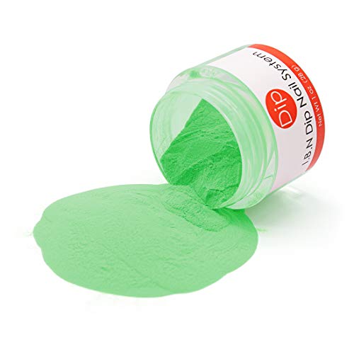 Product Cover Green Dipping Powder 1 Ounce (Added Vitamins) I.B.N Acrylic Dip Powder DIY Manicure Salon Home Use, No UV LED Lamp Required (DIP 040)