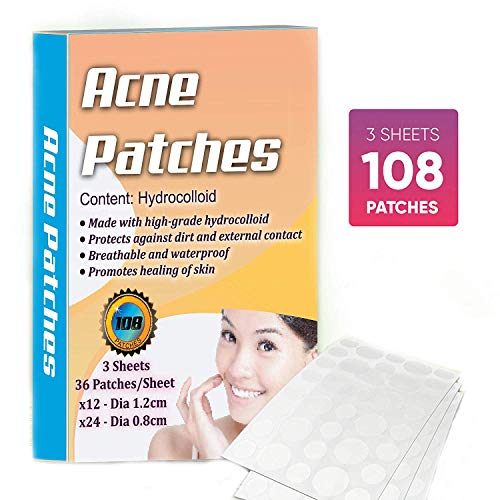 Product Cover Hydrocolloidal Acne Pimple Patch - Hormonal Acne Treatment for Women, Easy Peel Pimple Sticker, Acne Spot Bandage