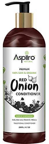 Product Cover Aspiiro Natural Organic Red Onion Hair Treatment Conditioner-200 ml | 18 In 1 Magical Conditioner With Vitamin E, Hibiscus, Amla & Aloe Vera -SLS, Paraben & Chemical Free