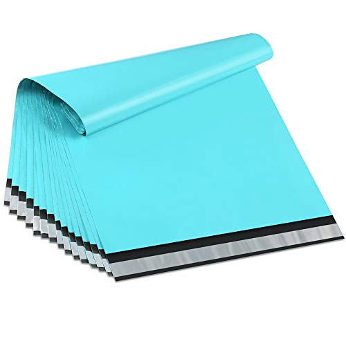 Product Cover UCGOU 12x16 Inch Teal Poly Mailers 2.35MIL Premium Shipping Envelopes Mailer Self Sealed Mailing Bags with Self Adhesive Strip Waterproof and Tear-Proof Postal Bags 100Pcs