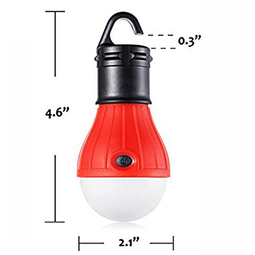 Product Cover FLY2SKY Tent Lamp Portable LED Tent Light 3/4 Packs Hurricane Emergency Lights Camping Light Bulbs Camping Tent Lantern Bulb Camping Equipment for Camping Hiking Backpacking Fishing, Battery Powered