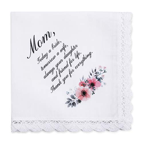 Product Cover W&F GIFT Mother Of The Bride Gift | Wedding Handkerchief Gift for Mom from Daughter