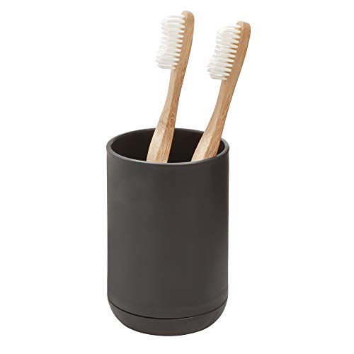 Product Cover iDesign Cade Holder, Holds Normal Toothbrushes, Spin Brushes, and Toothpast, Matte Black