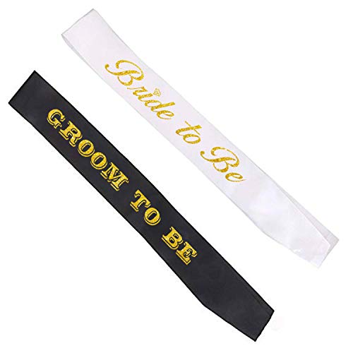 Product Cover Bachelorette & Bachelor Party Sash - Groom, Bride to Be Supplies