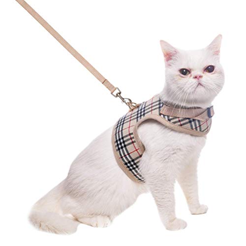 Product Cover BINGPET Escape Proof Cat Harness with Leash - Adjustable Soft Mesh Vest for Walking