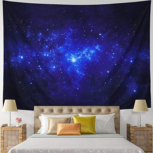 Product Cover Leofanger Tapestry Galaxy Tapestry Universe Milky Way Wall Tapestry Night Starry Sky Wall Hanging Tapestry Trippy Space Celestial Tapestry for Bedroom Living Room Dorm(59.1