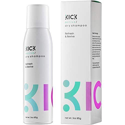 Product Cover Dry Shampoo Blonde by KICK - Non-Sticky, Fresh Scent, Instantly Removes Sweat, Oil, Grime, Adding Body, Texture & Softness - Dry Shampoo for Blonde Hair, Dark Hair, and all Hair Types and Colors