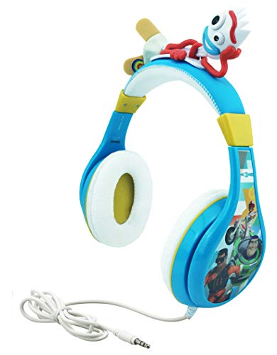 Product Cover Kids Headphones for Kids Toy Story 4 Forky Adjustable Stereo Tangle-Free 3.5Mm Jack Wired Cord Over Ear Headset for Children Parental Volume Control Kid Friendly Safe Perfect for School Home Travel