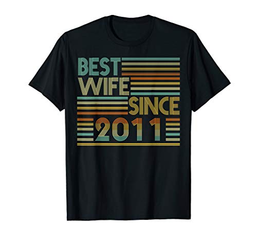 Product Cover Best Wife Since 2011,8 Years Wedding Anniversary TShirt
