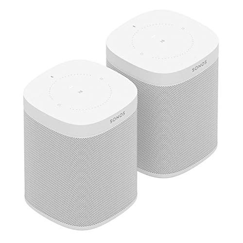 Product Cover Sonos One (Gen 2) Two Room Set Voice Controlled Smart Speaker with Amazon Alexa Built in (2-Pack White)