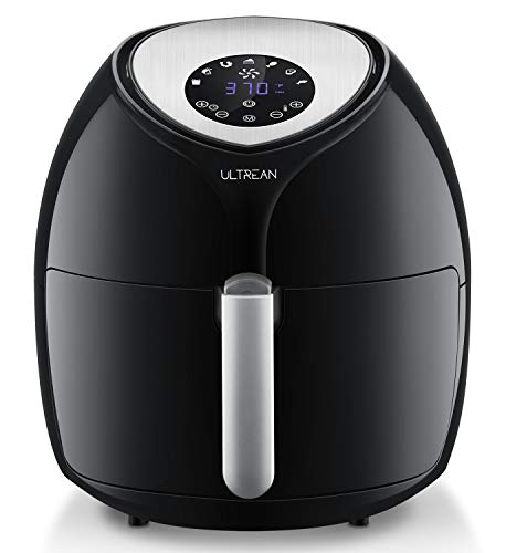 Product Cover Ultrean 8.5 Quart Air Fryer, Large Family Size Electric Hot Air Fryers XL Oven Oilless Cooker with 7 Presets, LCD Digital Touch Screen and Nonstick Detachable Basket, ETL/UL Certified,18 Month Warranty,1700W