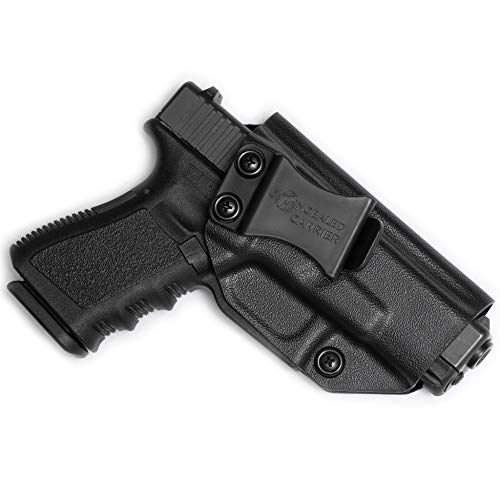 Product Cover Glock 17 19 22 23 26 27 31 32 33 45 (Gen 1-5) IWB Holster - Combat Veteran Owned Company - Inside The Waistband Concealed Carry - Adjustable Retention and Cant (Right-Hand Draw (IWB))