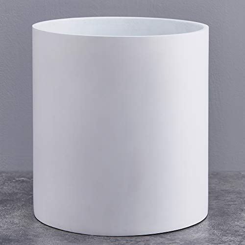 Product Cover FaithLand Plant Pot 12 inch - Perfectly Fits Mid-Century Modern Plant Stand - Drainage Plug - White