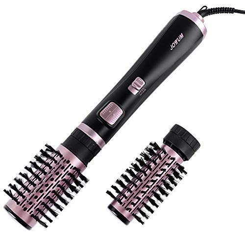 Product Cover JOYYUM 1000W 2-in-1 Hot Air Spin Brush Styler Auto-rotating Negative Ionic Hair Curler Dryer Brush, 1 1/2 Inch and 2 Inch Brush Attachments, Lavander Fog