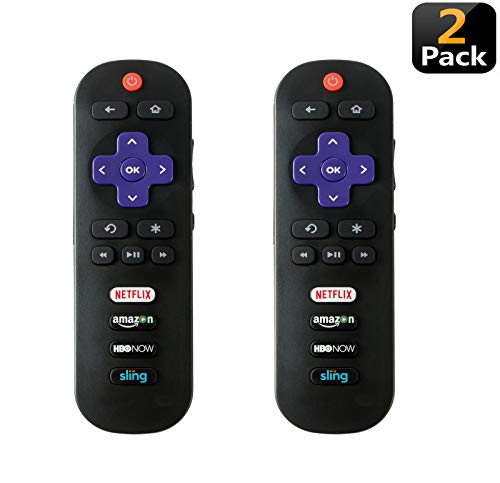Product Cover Remote Control Compatible with TCL ROKU TV 55S405 40S3800 50UP120 65S401 32S301 32S850 32S3700 32s305 32S3750 43FP110 43UP120 48FS3700 48FS3750 50FS3850 50UP120 28S3750 32FS3700 32S850 (2 Pack only)