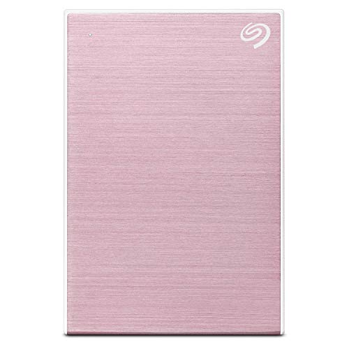 Product Cover Seagate Backup Plus Slim 2 TB External Hard Drive Portable HDD - Rose Gold USB 3.0 for PC Laptop and Mac, 1 Year Mylio Create, 2 Months Adobe CC Photography (STHN2000405)