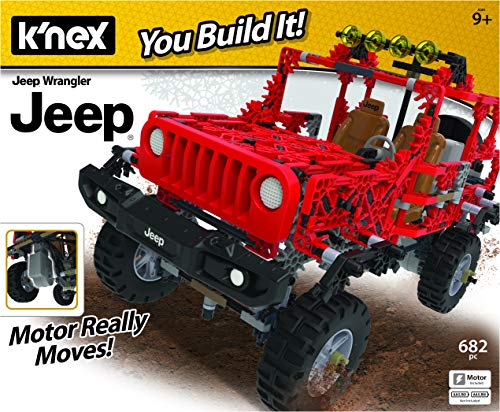 Product Cover K'nex Jeep Wrangler Building Set - 682 Parts - Authentic Battery Powered Motorized Replica - STEM Toy - Ages 7 & Up, Multi