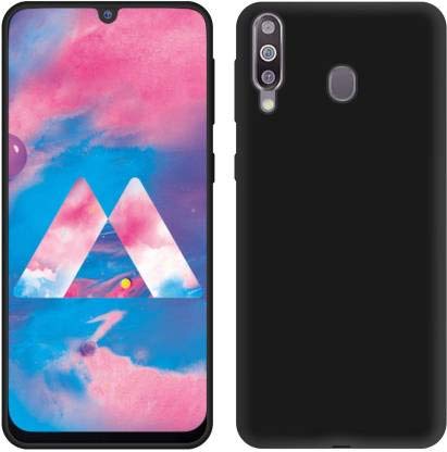 Product Cover CEDO All Side Rubberised Matte Soft Silicon Flexible Back Case Cover for Samsung Galaxy M30 (Black)