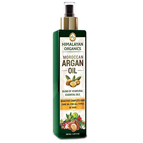 Product Cover Himalayan Organics Moroccan Argan Oil for Hair Growth - No Parabean & Mineral Oil - 200ml