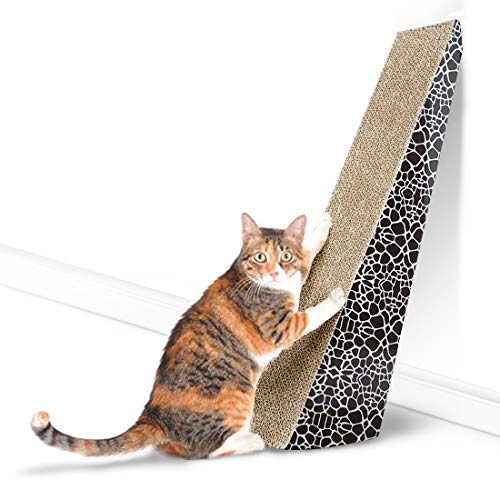 Product Cover FUKUMARU Pet Vertical Scratching Post Cat Scratcher, Cat Cardboard Furniture Toy with Catnip