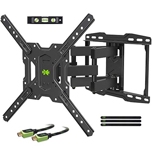 Product Cover USX MOUNT TV Wall Mounts TV Bracket for Most 32-65 inch Flat Screen TV/Mount Bracket, Full Motion TV Wall Mount with Swivel Articulating Dual Arms, Max VESA 400x400mm