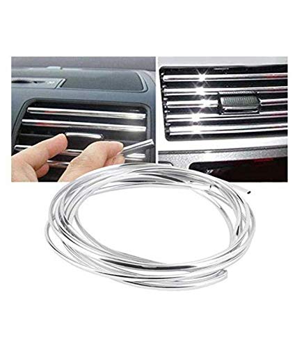 Product Cover Guance AC Car Vent Chrome Car beeding for Maruti Suzuki Baleno Facelift 2019(3 Meter)