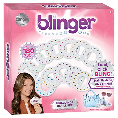 Product Cover Blinger Brilliance Color Refill Set - Includes 180 Round Gems in a Variety of 12 Colors