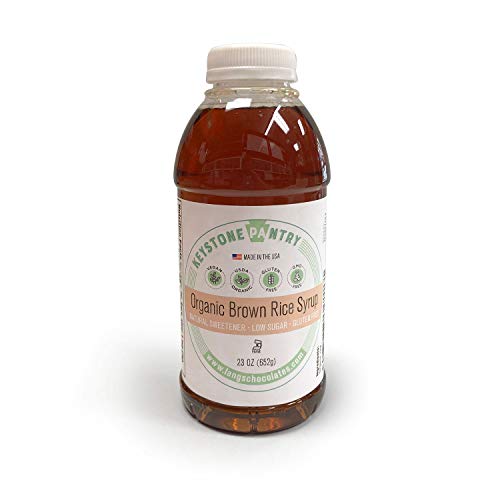 Product Cover Keystone Pantry Organic Brown Rice Syrup 23 oz Bottle Certified Kosher-Parve Alternative to corn syrup