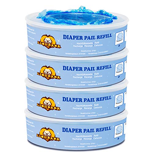 Product Cover Diaper Pail Refills Compatible with Diaper Genie Pails,1080 Count,4-Pack