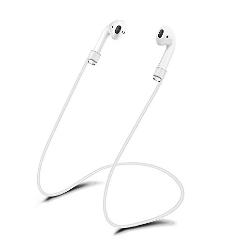 Product Cover HSKJU Strap for AirPods by | Smart Accessory - Never Lose Your AirPods | Connector Wire Cable Cord for AirPods White - 22