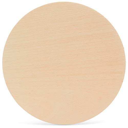 Product Cover 12 Inch Wooden Circles 1/4 Inch Thick, Package of 5, Unfinished Baltic Birch Wood by Woodpeckers