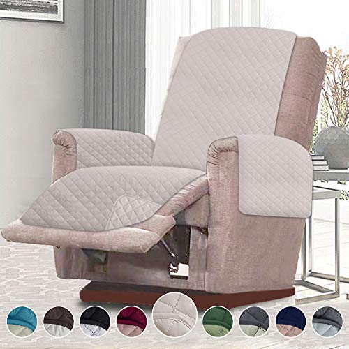 Product Cover RHF Reversible Oversized Recliner Cover&Oversized Recliner Chair Covers,Slipcovers for Recliner, Oversized Chair Covers,Pet Cover for Recliner,Machine Washable(XRecliner: Light Taupe/Light Taupe)