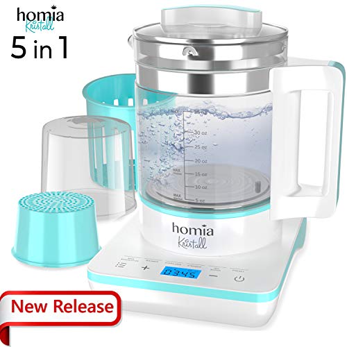 Product Cover Baby Milk Formula Maker Kettle - 5 in 1 Multifunctional Bottle Warmer with Warm, Steam, Sterilize, Tea Maker and Preset Functions, Digital Touch Panel and Precise Temperature Control in Celsius, 110V