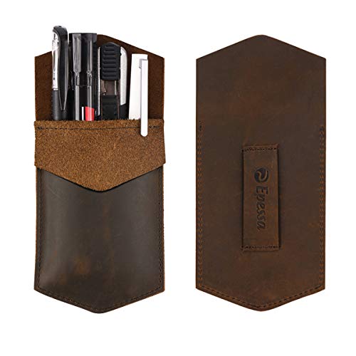 Product Cover Epessa Leather Pocket Protector Pen Holder Pen Pouch/Full Grain Leather