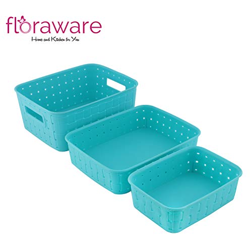 Product Cover Floraware Smart Baskets for Storage Set of 3 Pieces (Sky Blue)