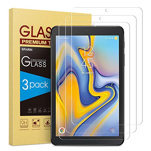 Product Cover [3 Pack] Galaxy Tab A 8.0 (2018) Screen Protector [Tempered Glass] [Anti-Scratch] Compatible with Samsung Galaxy Tab A 8.0 (SM-T387) 2018 Released