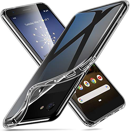 Product Cover ESR Essential Zero Compatible with Google Pixel 3a Case, Made with Slim, Clear, and Soft TPU, Flexible Silicone Case for The Pixel 3a (2019 Release), Jelly Clear