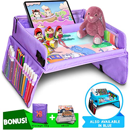 Product Cover Kids Travel Tray, Car Seat Tray for Toddler + Free Bag & E-Book - Keeps Children Entertained