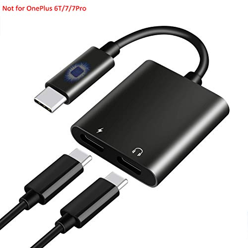 Product Cover USB C Splitter, Twinkk 2 in 1 USB C to Dual USB C Audio&Charging Converter Adapter and USB C Headphone Jack Audio Dongle Compatible with Google Pixel 3/3 XL/2/2 XL, Essential Phone and More (Black)