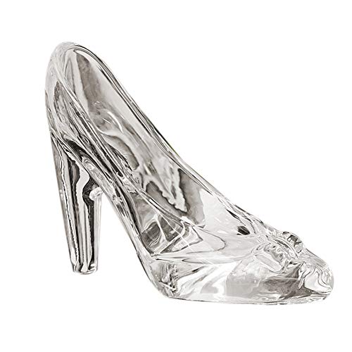 Product Cover Tiktalk Cinderella Glass Slipper Crystal High Heels Shoes Figurine Ornaments for Girls Coming-of-Age Ceremony Gift Birthday Party Decorations