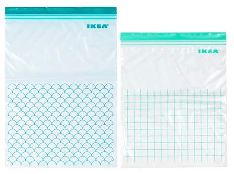Product Cover Ikea Storage Plastic Bags (Light Turquoise) - Pack of 30