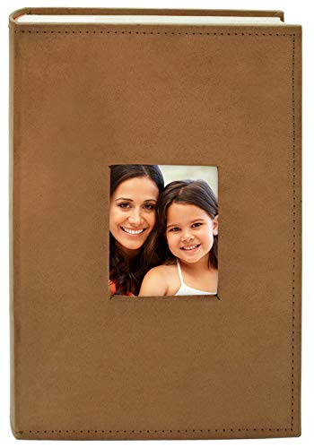 Product Cover Golden State Art Fabric Photo Album - Rust Color - Holds 300 4x6-in Pictures (3 per Page) - One 3x3 Front Opening - Smooth Suede Style Cover