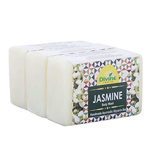 Product Cover Divine India Jasmine Soap, 125g (Pack of 3)