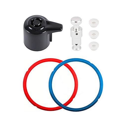 Product Cover Replacement Parts for Instant Pot Duo 5, 6 Quart Qt Include Sealing Ring, Steam Release Valve and Float Valve Seal (Replacement Parts Set)