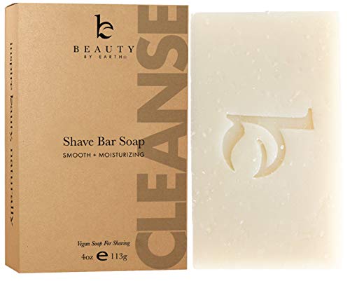 Product Cover Organic Bar Soap for Shaving, Natural Soap, Shaving Soap for Men & Women, Mens Soap for Face, Foamy Lathering Vegan Soap Works As Shaving Cream, Organic Soap With Shea Butter (1 pack)