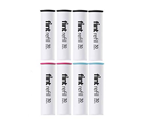 Product Cover Flint Retractable Lint Roller Refills, 8 Pack, 30 Sheets Each, Solid Color Mix